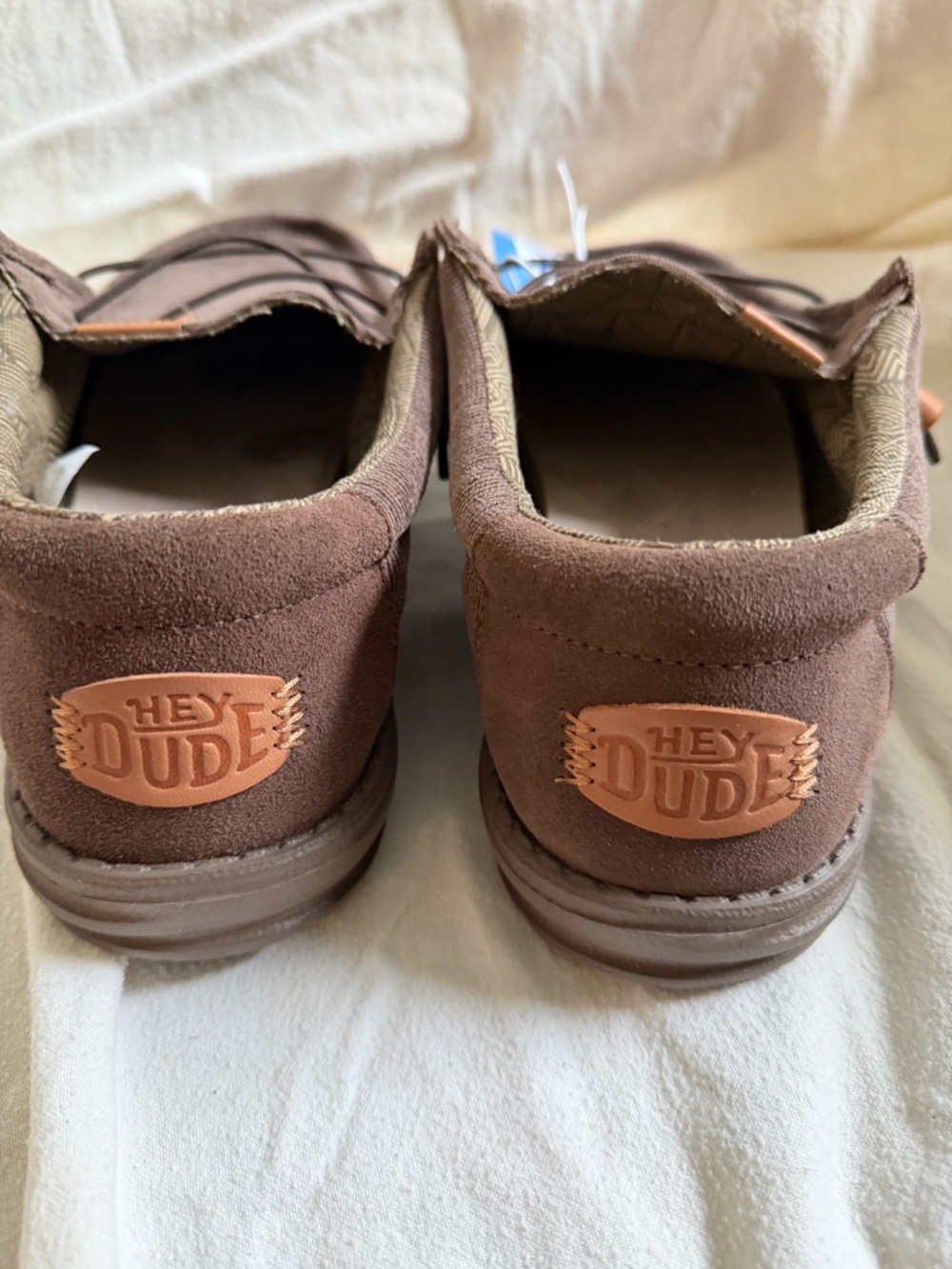 Hey Dude Men's Corduroy Brown Slip-On Loafers - Picture 6 of 9